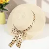 Gorra de Regalo Verano Más Vendida Nueva Gorra de Melocotón Gorra de Rafia Estilo Madre Gorra de Protección Solar Sombrero para el Sol Manchas Cinta