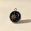 Collar de Aleación Ligera Ártica para Mujer Diseño de Nicho Nuevo Color Esmalte Gota de Aceite Cruz Cadena para Suéter