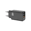 Adaptador de carga rápida transfronterizo de 45 W GaN con pantalla digital, estándar europeo y americano, adecuado para cargadores de teléfono Apple