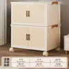 Caixa de Armazenamento Dobrável Grande Capacidade Armário de Armazenamento Extra Grande Porta Dupla Caixa Organizadora Doméstica Armário para Roupas Cobertores Colchas