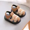 Zapatos para Niñas Lloronas, Zapatos para Caminar de Bebé con Suela Suave, de 1 a 3 Años, Sandalias Cerradas para Niños, Antideslizantes, Verano