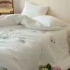 Colcha de Gasa Arrugada 10% Seda Algodón Colcha de Primavera y Otoño Colcha de Cuatro Estaciones Colcha de Algodón Colcha de Invierno Colcha Doble Relleno de Colcha Ropa de Cama