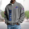 Sudadera Deportiva con Capucha y Cremallera de Talla Grande, Estilo Holgado, Estampado Digital 3D, Camisetas de Equipo de la NBA Transfronterizas Europeas y Americanas