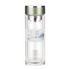 Huaxiang 448 Vasos de Vidrio de Doble Capa para Regalo de Oficina con Filtro al por Mayor Taza de Té de Vidrio de Borosilicato Alto Filtro Té Negocio Regalo