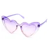 Nuevas Gafas de Sol Europeas y Americanas Transfronterizas de Amor para Niños Lindo Corazón de Melocotón Súper Lindas Gafas de Sol Degradadas para Bebé Venta al por Mayor