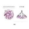 Accesorios para Piercing Binkes Aleación de Titanio F136 Circonita 5A Rosca Externa Cabezal Tornillo para Oreja, Labio, Ombligo Brocas de Repuesto