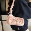 Bolso de Axila Plisado de Nicho Bolso de Mujer 2025 Nueva Moda Cuero Encerado al Aceite Bolso de Hombro Versátil de Alta Gama Bolso Bandolera