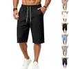 Pantalones cortos casuales de verano para playa para hombre, elásticos con cordón en la cintura, holgados, talla grande, para hombre, transfronterizos, de Amazon, disponibles en varios colores