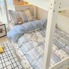 Dormitorio de estudiantes universitarios, sábanas de algodón de tres piezas, cama individual, sábanas de algodón, fundas de edredón, ropa de cama al por mayor