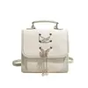 Mochila para Mujer Estilo Coreano 2026 Modelo Nuevo Mochila Diaria con Solapa Superior Vintage para Viajero Bolsa Cuadrada Pequeña