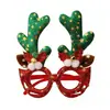 Ming Guan Novas Decorações de Natal Criativas Armação de Óculos de Galho Adereços para Fotos de Festa de Natal Suprimentos para Fantasias de Feriado