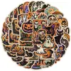 50 Lindas Pegatinas de Graffiti de Halloween, Vasos de Agua, Vasos de Agua para Teléfono Móvil, Pegatinas Decorativas Impermeables, Pegatinas para la Fiesta de Halloween