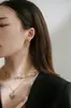 Moda Europea y Americana Viento Frío Cadena Apilable Coreana ins Tendencia Fresco Pendientes Collar Viento Frío