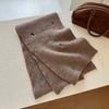 Bufanda Bordada Imitación Cachemir Little Pony para Mujer, Otoño e Invierno de Gama Alta Retro Versátil Cálida para Estudiante Pareja Calentador de Cuello Espeso de Moda