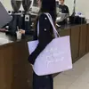 Bolsas de Tecido Roxas para Lojas de Roupas, Bolsas Tote Grandes para Roupas, Sacolas de Embalagem para Compras de Grande Capacidade, Sacolas de Presente Atacado