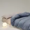 Funda de edredón de algodón peinado de fibra larga de alta gama para otoño e invierno, 100 hilos, Sábana bajera ajustada suave engrosada de algodón puro para dormir sin ropa, Diseño simple