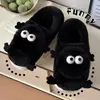 Pantuflas de Algodón para Hombre con Cubierta para el Talón para Uso en Exteriores, Nuevo Modelo Invierno 2025, Zapatos de Algodón Peludos Cálidos Antideslizantes para Interiores para Hombre