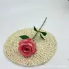 Flor Artificial Acacia Rosa Terciopelo Rama Única Transfronteriza Material de Flor para Decoración de Salón de Bodas Rosa de San Valentín Flor Artificial Flor de Seda