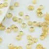 Pulsera de Oro de 18k Rellenado Color Duradero Pulsera Soporte de Flor Accesorios de Joyería DIY Material Tapa de Flor Espaciador con Cuentas Espaciador para Collar