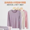 Ropa interior térmica de Lyocell para mujer, Otoño e Invierno, Antibacteriana, Ropa para estar en casa, Conjunto delgado y ajustado, Conjunto cálido
