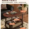 Mesa lateral de sofá, mesa de centro móvil, carrito pequeño, nuevo modelo 2026 para sala de estar, mesita de noche de dormitorio, mesa vintage, estante de almacenamiento