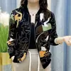 Nuevo abrigo corto de verano para mediana edad para mujer, ropa de verano protectora del sol para madre, top cárdigan elegante de moda holgada para mujer de talla grande