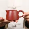 Juego de té taza justa hecho de arcilla púrpura, accesorios dispensadores de té hechos a mano para uso doméstico, tetera de arcilla púrpura Yixing, taza de té Dahongpao, hecho a mano