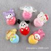 Abrazo Corazón Kurome Resina Accesorios de Dibujos Animados DIY Horquilla Cuerda para el Cabello Joyería Pegamento Crema Material para Carcasa de Teléfono Móvil Venta al por Mayor