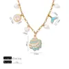 Collar Colgante de Tortuga Perla Luna Transfronterizo Accesorios Lujo Ligero Nicho Estilo Vacaciones Verano Dopamina Mujer Gama Alta