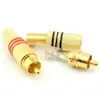 Enchufe AV de audio y video con cabeza de loto sin soldadura chapado en oro 339 enchufe de ciruela sin soldadura bolsa de cabeza rca cabeza de loto