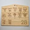 Dados de Haya de 12 Caras Dados Educativos Casuales Dados de Madera para Pareja de San Valentín Dados Poliédricos en Stock