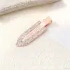 Horquilla de una sola pieza de aleación, estilo coreano nuevo, con strass, puntiaguda, sin costuras, con clip lateral de eslabones de cadena, producto terminado hecho a mano para bricolaje