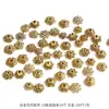 Suporte de Contas Flor Oca em Liga de Ouro Antigo, Estilo Antigo para DIY de Grampos de Cabelo, Coroas de Cabelo e Peças de Acessórios para AliExpress