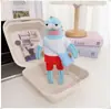 Colgantes de peces geniales, peces flácidos, peces que yacen planos de los residentes de Fondo de Bikini, accesorios para llaveros, chalecos de cama, Año Nuevo