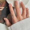 Anillo sencillo de plata 925, anillo que no se decolora, diseño de nicho, sensación de estilo ins, joyería simple, anillo de plata esterlina de alta gama, venta al por mayor para mujeres