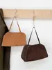 2025 Elegante Bolso de Hombro de Cuero Genuino Gamuza para Mujeres Maduras Bolso Tote de Invierno Versátil Piel de Vaca Capa Superior de Mujer Piel de Vaca