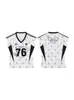 Camiseta de Manga Corta sin Mangas con Cuello en V y Estampado de Cachorros de Lunares Estilo Americano para Mujer, Crop Top Deportivo Ajustado Verano 2026