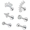 Joias para Piercing Corporal Mais Vendidas da Amazon: Brincos Espirais para Cartilagem, Brincos para Osso da Orelha, Piercings Labiais com Zircônia e Diamantes, com Rosca Interna