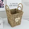 Cesta de Flores de Palha para Sala de Estar Venda por Atacado Vaso de Decoração de Interiores Nórdico Vaso para Floricultura Vaso de Flores Secas Cesta de Armazenamento Criativa Decorativa