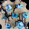 Venta directa de fábrica honda de juego mazmorras y mazmorras juego de mesa dados multifacéticos DND RPG dados turquesa luna