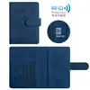 Porta Pasaporte y Tarjetas de Cuero Suave Pu Transfronterizo, Cubierta Protectora de Viaje con Múltiples Ranuras para Tarjetas, Porta Pasaporte, Porta Tarjetas de Almacenamiento de Documentos de Viaje