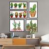 Venta al por mayor de fábrica punto de cruz nuevo Cactus planta fresca simple moderno sala de estar dormitorio nórdico diy decoración