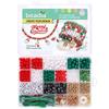 Caja de set de Navidad de 24 compartimentos pulsera cuentas sueltas accesorios DIY hecho a mano casero pulsera de cuentas material para collares cuentas