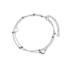 Pulsera de Amor de Doble Capa para Mujer Diseño de Nicho Dulce Linda Novia Estudiante Lujo Ligero Personalidad Japonesa y Coreana Pulsera