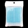 Hisopo de algodón para limpieza de pestañas, injerto de varilla de cristal de color, hisopo de algodón para bordado de tatuajes, herramienta especial para eliminación de pestañas.
