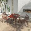 Mesa y Silla Nórdica para Exterior Herrería Casual Sencilla Mesa y Silla Estancia Pastoral Patio Jardín Fresco Café Mesa y Silla para Exterior