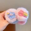 Anel de cabelo de pelúcia infantil para meninas, outono e inverno, novo, elástico alto, grosso, corda de cabelo, acessórios para meninas