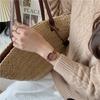 Reloj Pequeño Estilo Fragante Camelia Alto Valor de Belleza Nicho Simple Retro Cuadrado Ins Principio Escuela Secundaria Mori Pequeño y Exquisito