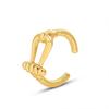 Viento Ins Europeo y Americano Hilo Apertura Hueca Anillo de Acero de Titanio Galvanizado Oro 18k Joyería de Mano para Hombres y Mujeres al por Mayor A275