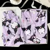 2026 Pijama Nuevo para Niñas Algodón Nube Primavera Manga Larga Estilo Popular Cuello Solapa Estudiante Lindo Dibujos Animados Conjunto de Ropa para Casa